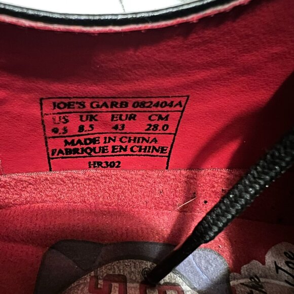 George Esquivel Black & White Flame Leather Shoes Size 9.5 - Picture 8 of 8